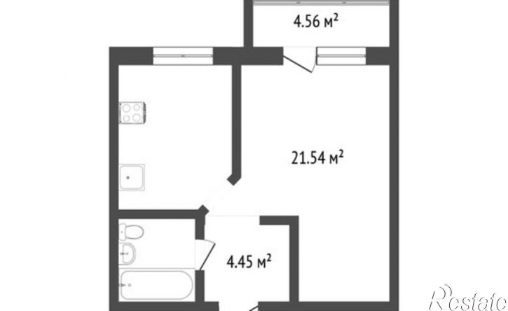 1-комн квартира Улан-Удэ, микрорайон Кирзавод, Кирпичная улица, 1