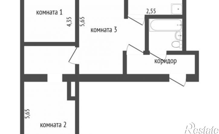 3-комн квартира Улан-Удэ, Геологическая улица, 20